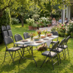 Image de Ensemble table 6 pieds + 6 chaises pliantes en location